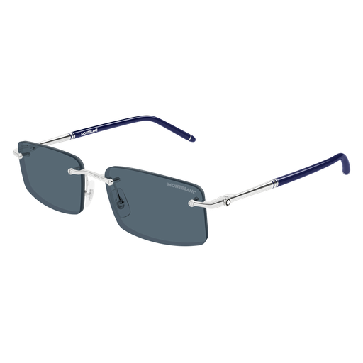 Sunglasses Montblanc Man MB0443S003-SILVER-SILVER-GREY56 - MB0443S003-SILVER-SILVER-GREY56